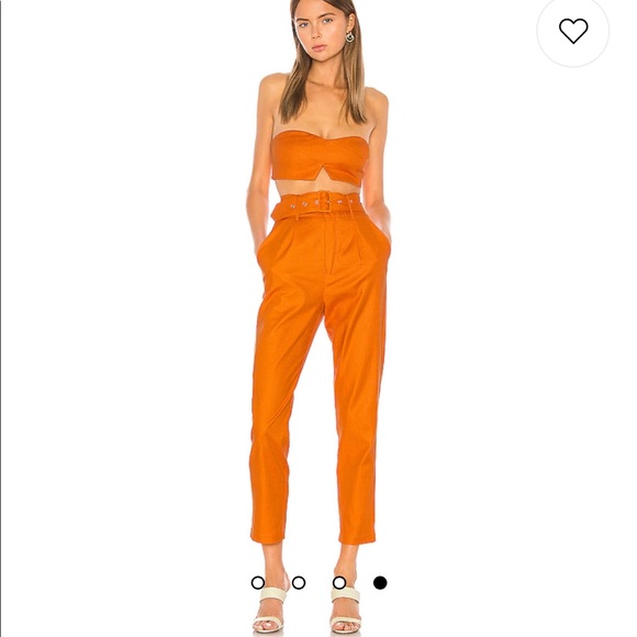 Revolve Quinn Trouser in Desert Orange - Picture 2 of 7